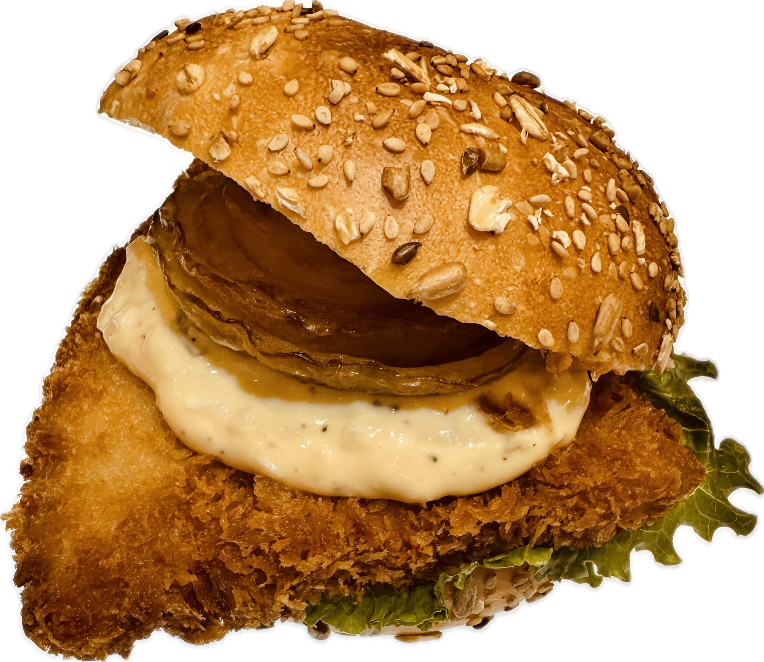 アジフライのバーガー
